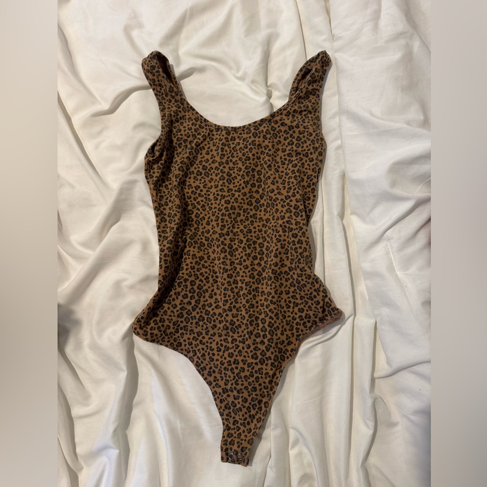 American Eagle Outfitters Leopard Print Bodysuit